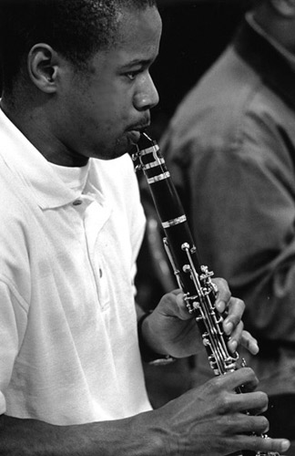 Man Playing Clarinet