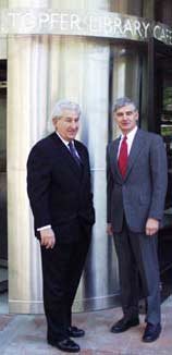 brooklyn college president and morton topfer image