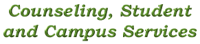 Counseling, Student and Campus Services
