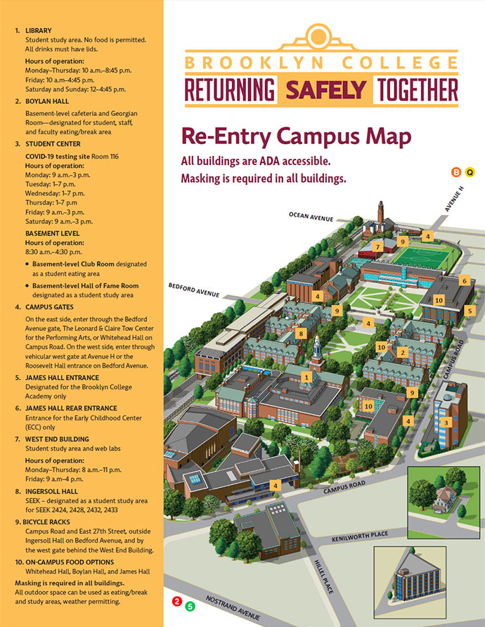 Returning Safely Together - Re-Entry Campus Map