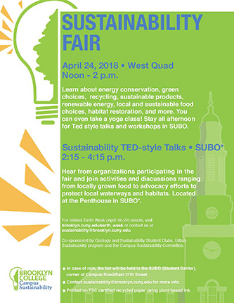Attend a full afternoon of sustainability events on April 24. 