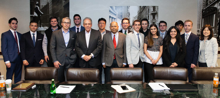 MDSII Investment Panel members and students during the award ceremony on May 9, 2018.
