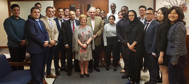 MDSII Investment Panel members and students after the Spring 2019 Final Presentation on May 8, 2019.