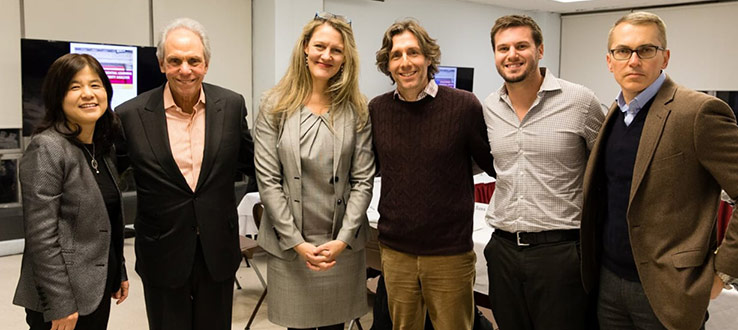 MDSII Investment Panel Members with the Brooklyn College President during the Fall 2019 Final Presentation