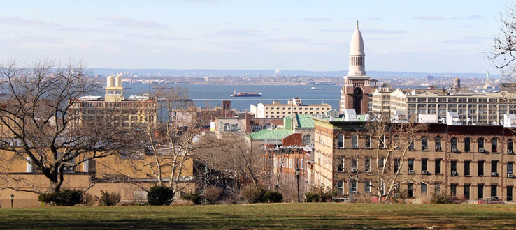 View of New York Harbor from Sunset Park