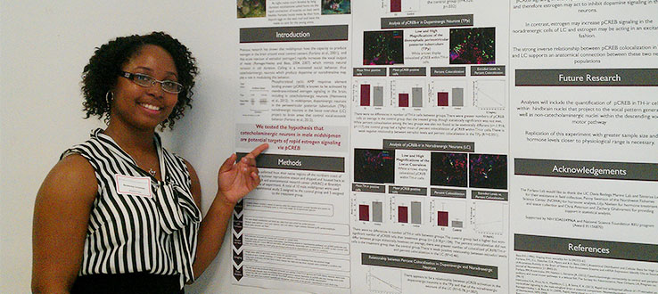 Brooklyn College student presenting at Annual Science Day