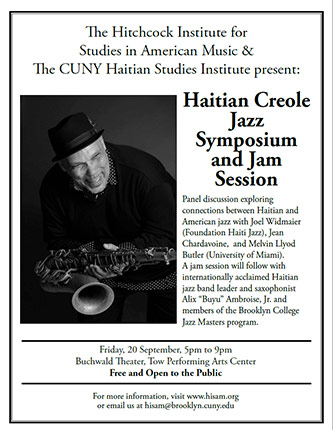 Poster for <em>Haitian Creole Jazz Symposium and Jam Session </em>