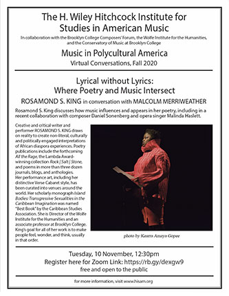 Poster for <em>Lyrical without Lyrics: Where Poetry and Music Intersect</em>