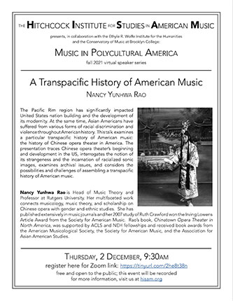 Poster for <em>A Transpacific History of American Music</em>