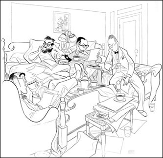 Vernon Duke and the creative team of <em>Sweet Bye and Bye</em>