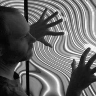 Andrew Sorensen, live coding. Photo courtesy of Andrew R. Brown