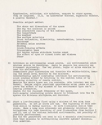 Pauline Oliveros, Score for <em>In Memorium Nikola Tesla, Cosmic Engineer</em>