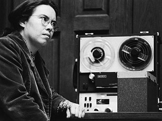 Pauline Oliveros at the San Francisco Tape Music Center, c. 1964