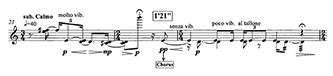 Example 2: mm. 23-25 of <em>Axon</em>.