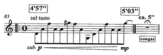 Example 7: mm. 85-86 of <em>Axon</em>.