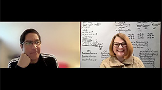 Alejandro L. Madrid and Stephanie Jensen-Moulton in conversation on Zoom