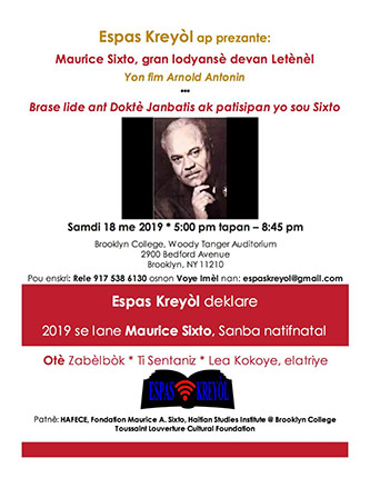 Poster for 'Maurice Sixto, gran lodyansè devan Letènèl'