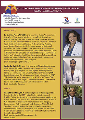 COVID-19 and the health of the Haitian community in New York City