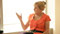 <p>Moderating a panel discussion</p>
