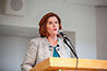 <p>President Gould opening the Awards Ceremony</p>