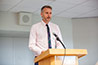 <p>Matthew Burgess, English, recipient of the Award for Excellence in Creative Achievement</p>
