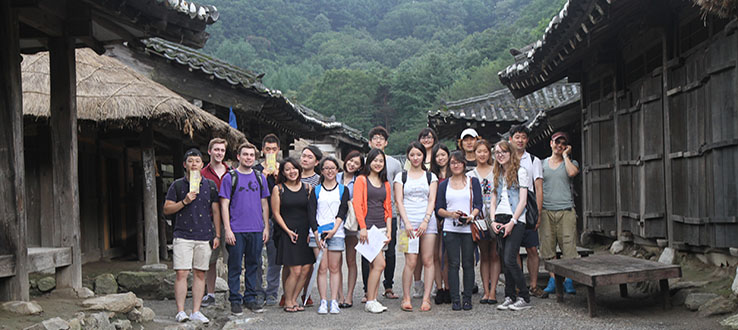 Students spend a summer session in South Korea.