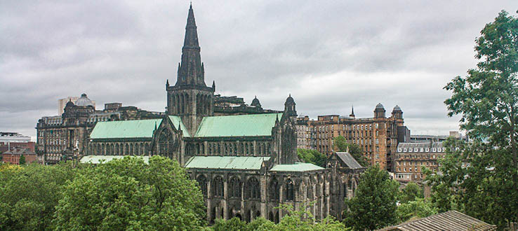 Spend up to a year studying in Glasgow, Scotland.