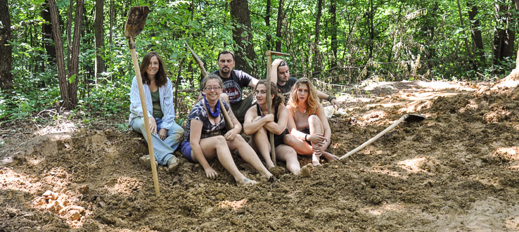 Brooklyn College student crew, Belotic, Serbia.