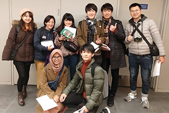 Students from Kyushu Institute of Technology.