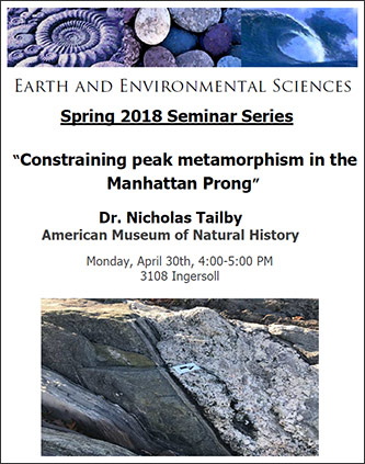 Constraining Peak Metamorphism in the Manhattan Prong