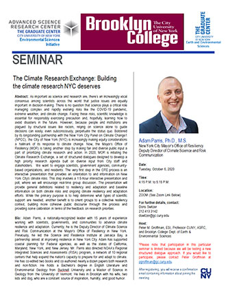 The Climate Research Exchange: Building the Climate Research NYC Deserves