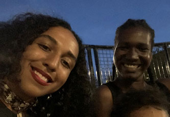 Participants Jasmaine Brathwaite and Assata Gonzalez