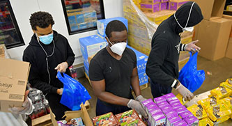 Foodbank during the COVID lockdown.