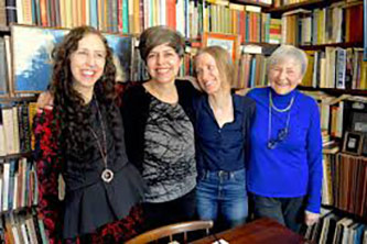 Professor de la Torre with other poets after filming PoetTalk#141. Photo by Al Filreis.