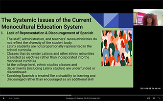 Screenshot of Nicole Trinidad’s presentation