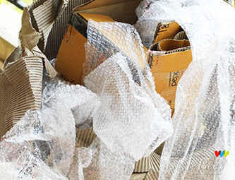 Example of packaging waste