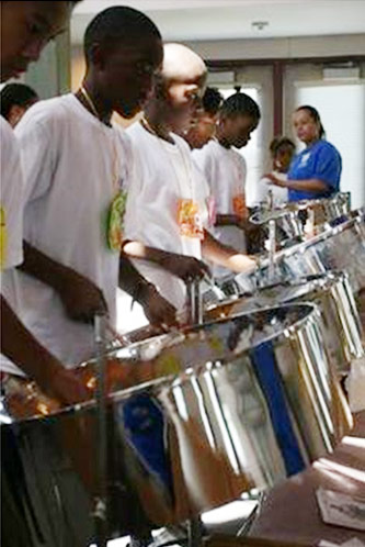 The steel pan is the only instrument born in the Caribbean, and the program holds events where you can learn how to play it.
