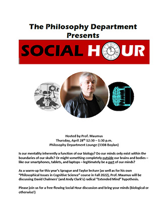 Philosophy Department Social Hour
