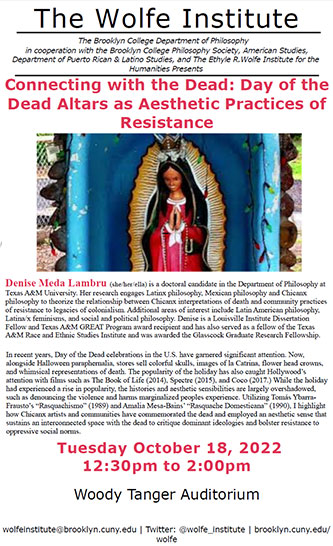 Connecting with the Dead: Day of the Dead Altars as Aesthetic Practices of Resistance