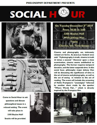 Event Flier: Cinema, the Time-Image (December 3)