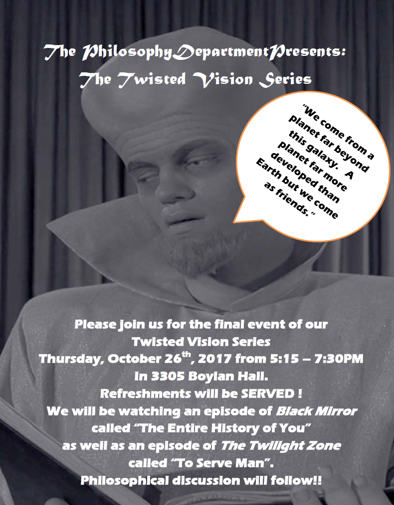 Event Flier: Twisted Vision Series (October 26, 2017) 