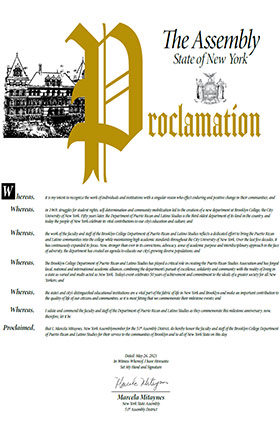 Proclamation - The Assembly, State of New York