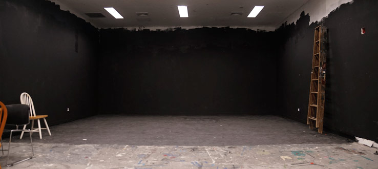 Studio space for student productions. 