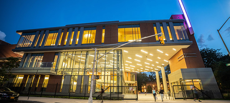 The Tow Center for the Performing Arts is the college's brand-new performing arts space.