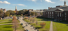 Overhead view of campus