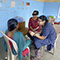 Ranjeet Kaur counsels a young HIV patient in Mumbai, India.