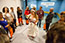 The Shaft's Maiza Hixon takes participants on a ride in the freight elevator.