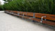Benches: The benches in the park, like the steps, were made from recycled material.