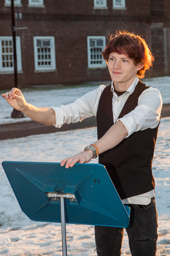 Conservatory student Alex Eisenhauer is traveling the world with his music.