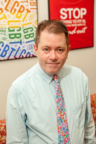 Director David P. McKay '93 is proud of the LGBTQ Resource Center's accomplishments thus far. He and the center's administrators look forward to expanding its services in the future.